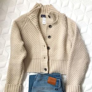 Beige Cropped Sweater